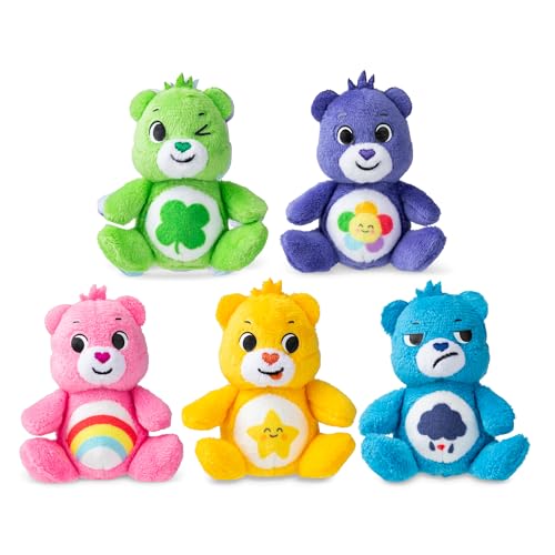 Care Bears Micro Plüsch 5er-Pack (Cheer Bear, Laugh-a-Lot Bear, Good Luck Bear, Grumpy Bear & Harmony Bear)
