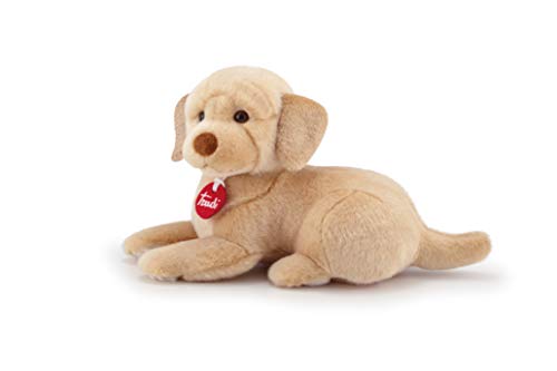 trudi 22873 Klassik Plüschhund Labrador Liam ca. 21 cm, Größe S, hochwertiges Stofftier mit weichen Materialien, Plüschtier mit realistischen Details, waschbar, Kuscheltier für Kinder