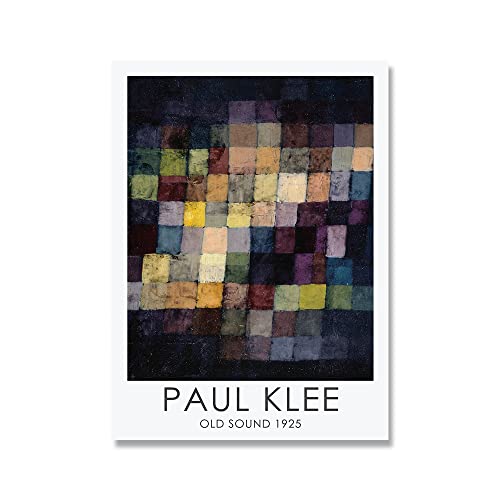ZENCIX Berühmte Poster und Drucke von Paul Klee, abstrakt „Old Sound 1925“, Wandkunst, Paul Klee-Leinwandgemälde, Paul Klee-Bilder für Heimdekoration, 40 x 60 cm, ohne Rahmen