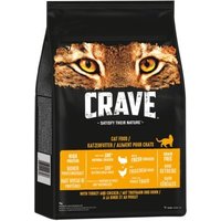 Crave Premium Trockenfutter mit Truthahn & Huhn für Katzen – Getreidefreies Adult Katzenfutter mit hohem Proteingehalt – 7 kg