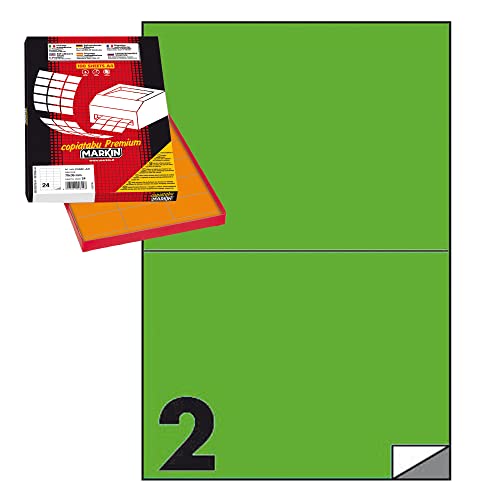 Fjodorowitsch Markin 210 C509ve Rechteck Permanent Grün 200pièce (S) Etikett selbstklebend - Etiketten auto-collantes (grün, rechteckig, permanent, A4, Zellstoff, 70 g/m²)