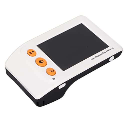 Heayzoki Tragbare Digitale Videolupe, 3,5 Zoll Leselupe 2X-25X Zoom Leichte Elektronische Lesehilfe mit LCD-Bildschirm für Sehbehinderte, Lupe Zum Lesen, Geschenk für ältere Menschen