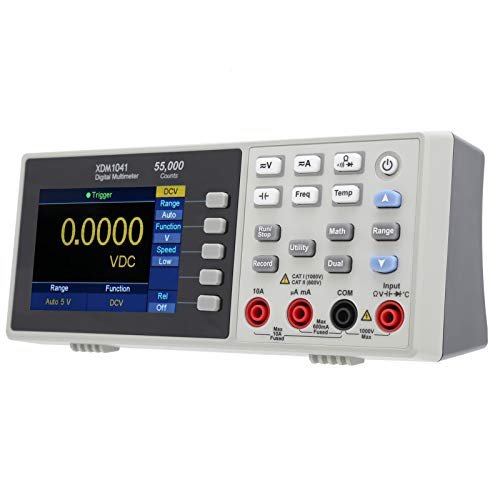 Mini-Desktop-Digitalmultimeter, 3,7-Zoll-LCD-Mini-Digitalmultimeter True RMS-Temperaturprüfgerät XDM1041(EU plug)