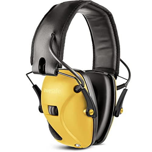Elektronischer Schieß-Ohrenschützer, Awesafe GF01 Lärmminderung Klangverstärkung Elektronischer Gehörschutz, Gehörschutz, NRR 22 dB, Ideal zum Schießen und Jagen