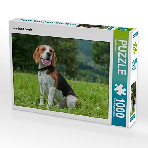 CALVENDO Puzzle Traumhund Beagle 1000 Teile Lege-Größe 64 x 48 cm Foto-Puzzle Bild von Sista-Tierfoto