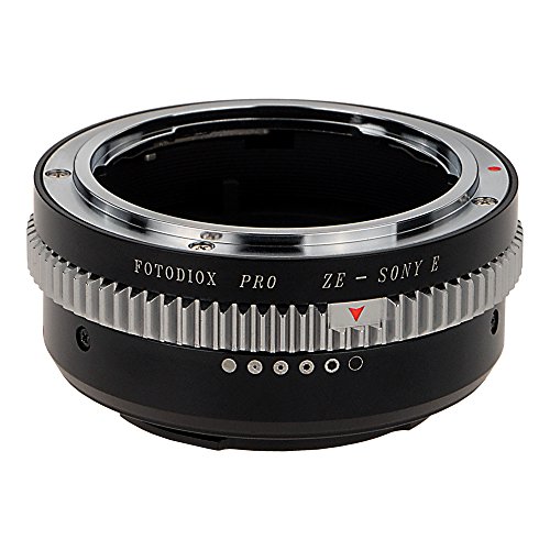 Fotodiox Pro Lens Mount Adapter w/Aperture Dial, Mamiya ZE Lens to Sony NEX E-mount Mirrorless Camera e.g. Alpha a7 & NEX-5