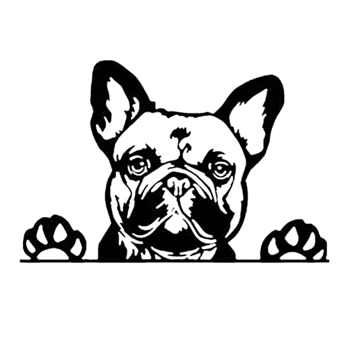 DACUN Hohe qualität Hund Metall wandkunst, Bulldogge Signage, 3D Wand Silhouette schwarz Dekoration, Hause internen Tier Wand Dekoration