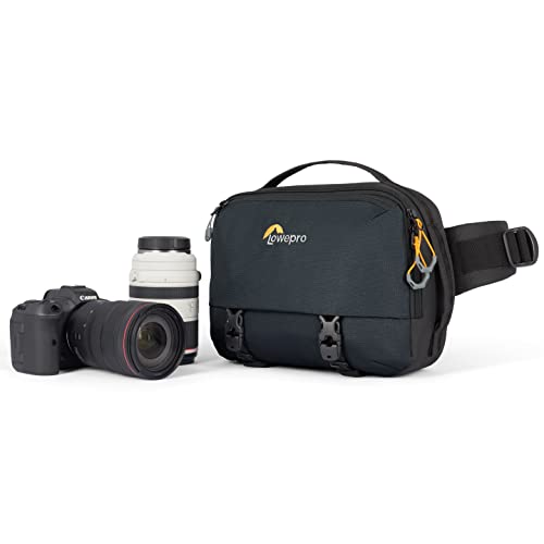 Lowepro Trekker Lite SLX 120, Compact Camera Backpack with Tablet Pocket, Camera Bag for Full Frame Mirrorless Cameras, Tripod Attachment, Water Bottle Holder, Black