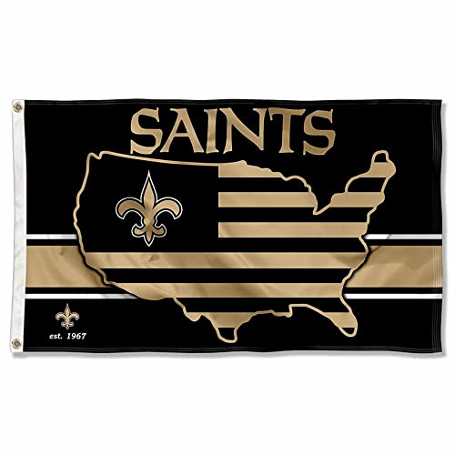 WinCraft New Orleans Saints Nation USA American Country 3x5 Flag