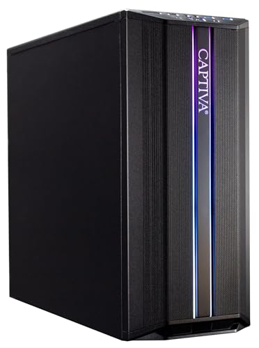 Captiva G9AG 21V1 Gaming-PC | AMD Ryzen 5 5600X | A520 Mainboard | NVIDIA GTX 1650 4GB | 16GB DDR4 RAM | SSD 1TB M.2 NVME | Luftkühlung | LED Lüfter | Windows 10 Home | PC Spiele