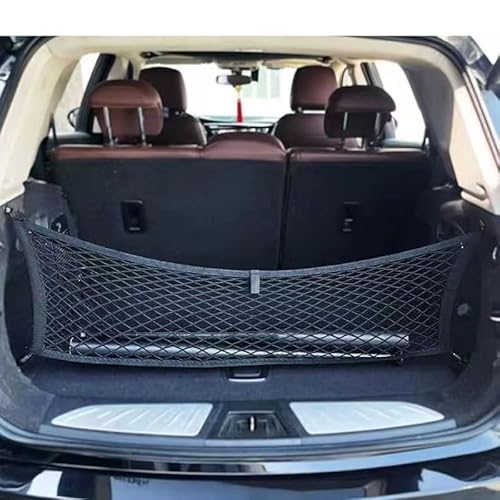 Auto Kofferraum Gepäcknetz, Für Volvo XC40 2015-2023 Auto Aufbewahrung Netz Storage Lagerung Mesh Organizer,Double Layer 80 * 60