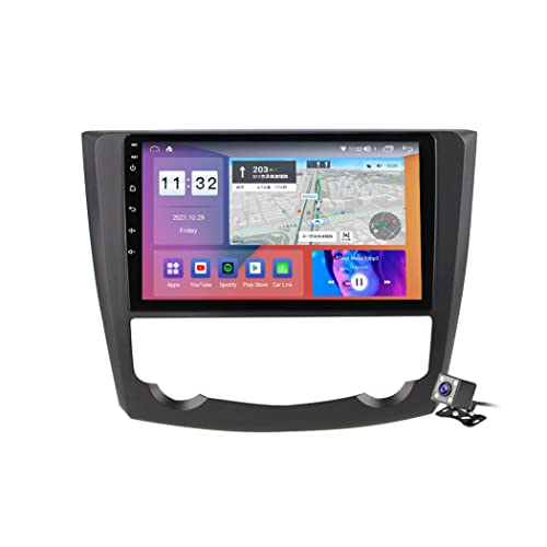 Zoll kabelloses CarPlay Android-Autoradio für Renault Kadjar 2015–2017, Android 11, In-Dash-Head-Unit, FM AM-Radio, geteilter Bildschirm, Bluetooth, GPS-Navigation, Lenkradsteuerung