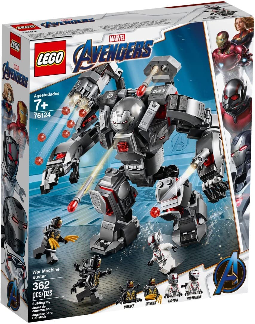 Lego 76124 Marvel Avengers War Machine Buster Actionfigur, inkl. Ant-Man Minifigur, Konstruktionsspielzeug