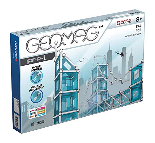 Geomag 00027 - PRO L Skyline New York 174 Teile, Konstruktionsspielzeug, mehrfarbig