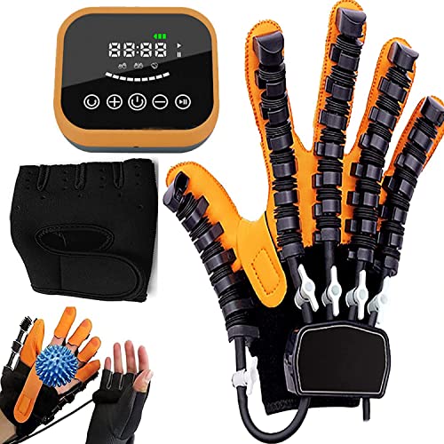 WXXW Hand Function Rehabilitation Robot Gloves, Hemiplegia Stroke Arthritis Hand Finger Rehabilitation Trainer Robot Rehab Gloves,Therapy Exercise Hand Accessories Rehabilitation System(Size:Right-s)