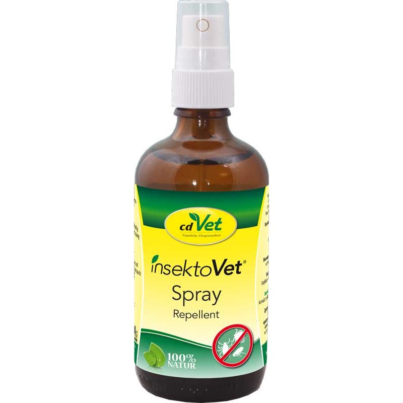 cdVet Naturprodukte insektoVet Spray 500ml - Hund - Katze - Schutz vor Flöhen, Insekten,Fliegen,Milben,Haarlingen und Zecken - Sofortschutz für alle Wirbeltiere - verhindert Parasitenbefall -