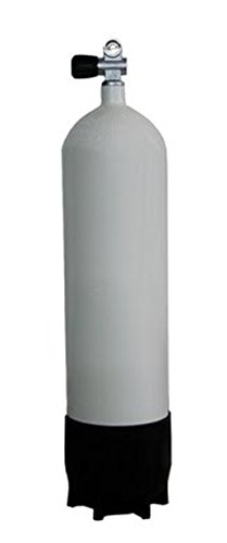 Polaris Pressluftflasche 12 L lang + Monoventil + Fuß / Tauchflasche [Misc.]