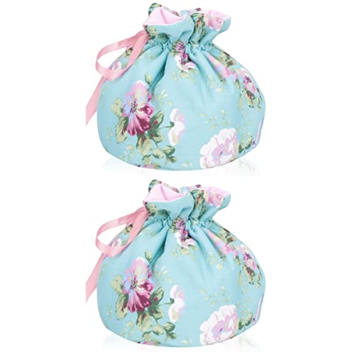 Insulated Teapot Ethnic Cosy Breakfast B Tea Warm Hotel Cotton for Pot Protector Cozy Bag Home Floral Cover Accessories Keep Restaurant Table Warmer Quilt Kitchen (Color : As Shown 2x2pcs, Size : 20
