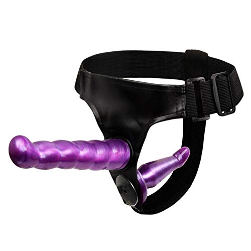 Female Wearable Dildo Double-headed Solid Simulation Penile Panties Harness Belt Lesbian Flirt SM Adult Game Sex Toy