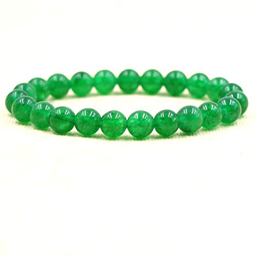 CYJAZNHH Handmade Bead Bracelet, Grünes Kristall-Chakra-Armband, dehnbar, for Damen und Herren, Schmuck, Geschenk