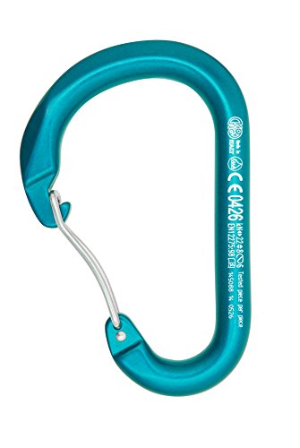 Kong Karabinerhaken Paddle Wire Bent Gate, hellblau