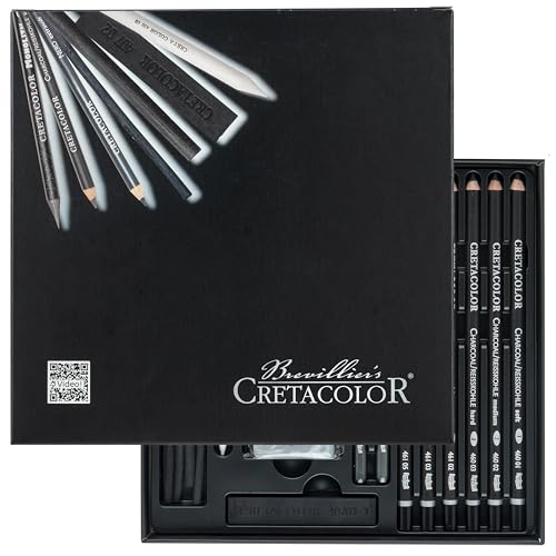 CRETACOLOR 400 61 Set, Schwarz, 20-teilig