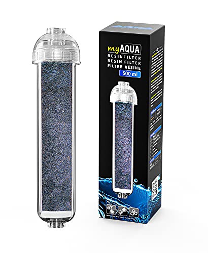 ARKA Aquatics Resinfilter 500 ml - Reinstwasserfilter, entfernt feinste Rückstände von Silikat, Nitrat, ideal für jedes Meerwasser- & Süßwasseraquarium,