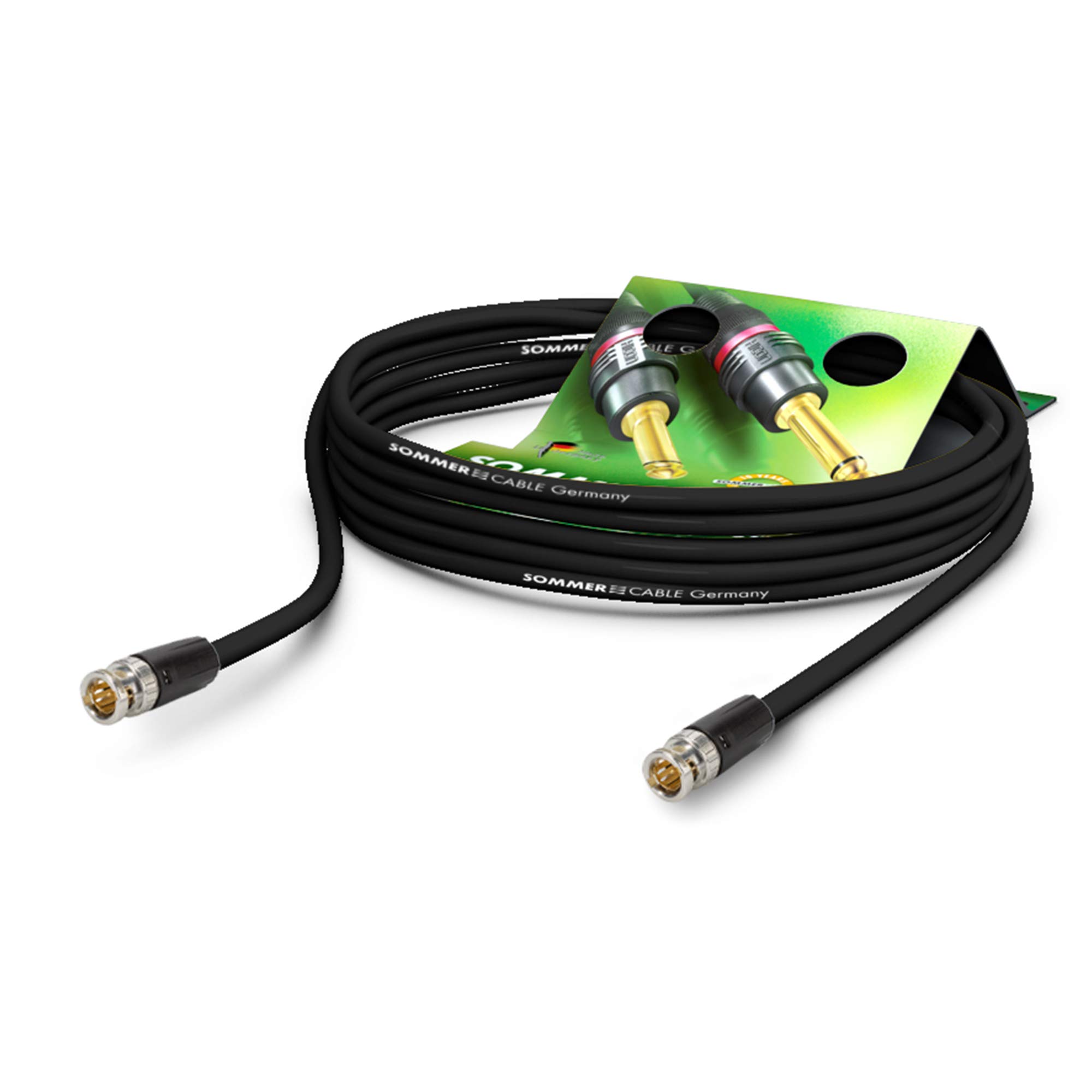 Sommer Cable VTGR-0500-SW-SW Video Anschlusskabel [1x BNC-Stecker-1x BNC-Stecker] 5.00m Schwarz, Multicolor
