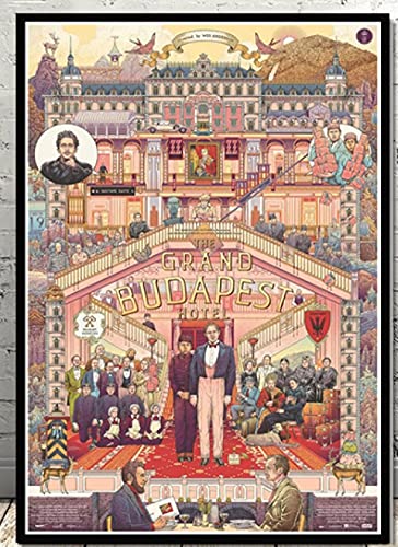 Papierpuzzle 1000 Teile The Grand Budapest Hotel Movie Puzzles Lernspielzeug für Erwachsene Geburtstagsgeschenk