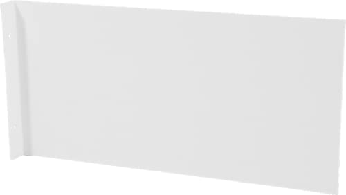 Fahnenschild blanko zur Wandmontage, Alu, 400x200 mm