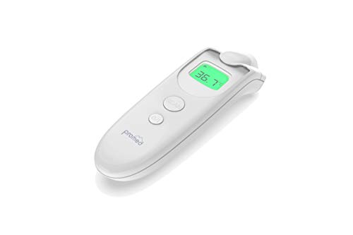 Promed Infrarot Thermometer, Berührungsloses Fieberthermometer Stirn für Babys und Erwachsene, Temperaturmessgerät IRT-100, Digitales Fieberthermometer Großes Display