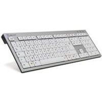 Logickeyboard SKB-AJPU-FR USB AZERTY Französisch Aluminium - Weiß Tastatur (SKB-AJPU-FR)