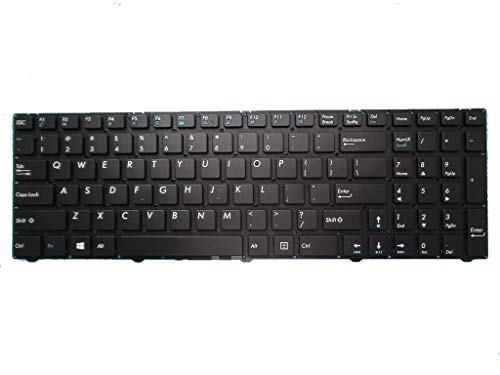 RTDpart Laptop-Tastatur für Pegatron D15 MP-13A83US-5285 0KN0-1B1US12 ohne Rahmen New USA US schwarz