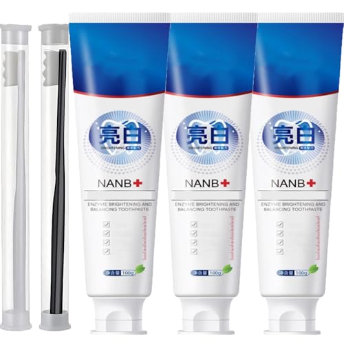 Nanb Whitening Toothpaste, Smile Doctor Sp-4 Probiotic Rapid Whitening Toothpaste, Sp4 Toothpaste Whitening, Nanb Pasta Dental (3pcs)