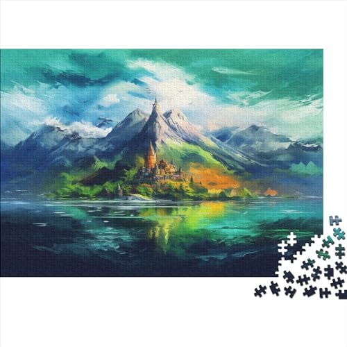 Mountain Palace 1000 Teile Scenery Puzzles Für Erwachsene Family Challenging Games Moderne Wohnkultur Geburtstag Educational Game Stress Relief 1000pcs (75x50cm)