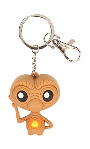 E.T. Schlüsselanhänger mit Pokis-Figur bedruckt, aus Kunststoff, inkl. Mini-Karabiner.