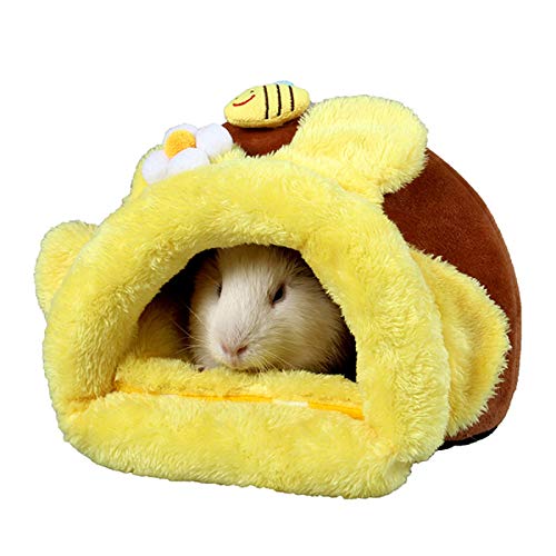 Esenlong Hamster Haus Winter Warme Kleine Tier Nest Bett Mini Nette Pet Hängematte Plüsch Hütte für Hedgehog Ratte Chinchilla Guinea Schlafen Spielen