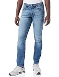 camel active Herren Slim Fit 5-Pocket Jeans 32 Blau menswear-34/32