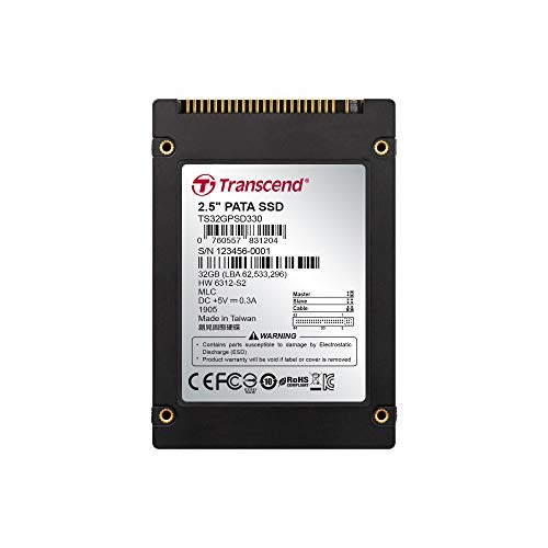 Transcend TS32GPSD330 interne SSD 32GB (6,4 cm (2,5 Zoll), MLC) schwarz
