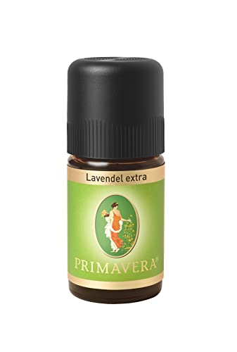 PRIMAVERA Ätherisches Öl Lavendel extra 5 ml - Aromaöl, Duftöl, Aromatherapie - ausgleichend, beruhigend, entspannend - vegan