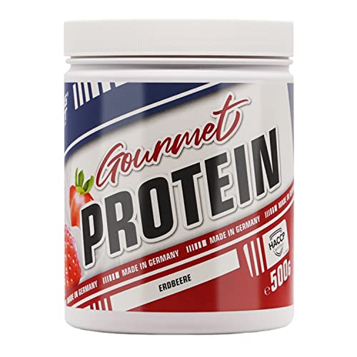 Bodybuilding Depot® - Gourmet Whey Protein 500g, Fantastischer Geschmack, Cremige Konsistenz, Mit Stückchen, (Erdbeere)