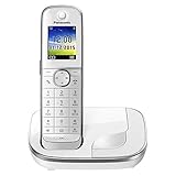 Panasonic KX-TGJ310GW Familien-Telefon ohne Anrufbeantworter (schnurloses Telefon, strahlungsarm, Anrufschutz, DECT Basisstation, Freisprechen) weiß