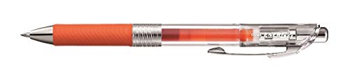Pentel Energel Pure BL77TLE-fx Gel-Tintenroller, Orange, 0, 35 mm Strichstärke, Druckmechanik, nachfüllbar, VE = 12 Stück