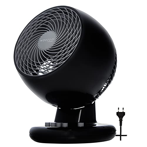Iris Ohyama Black IRIS, leiser Ventilator 'Woozoo by Ohyama', PCF-M18, schwarz, 32 W, 23 m², Kunststoff, qm