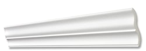 DECOSA Zierprofil ST60, weiß, 5 Leisten à 2 m Länge, 65 x 60 mm