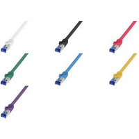 Logilink Professional Ultraflex - Patch-Kabel - RJ-45 (M) zu RJ-45 (M) - 50 m - 6 mm - S/FTP -Cat.7 Rohkabel (Kabel) / CAT 6a (Anschlüsse) - halogenfrei, geformt, ohne Haken - weiß, RAL 9003 (C6A141S)