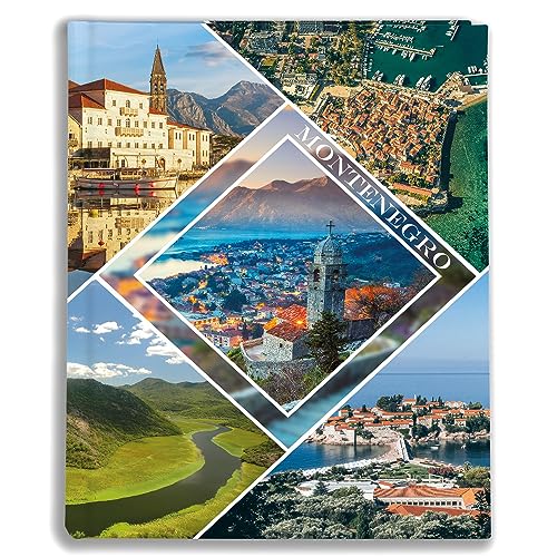 Urlaubsfotoalbum 10x15: Montenegro, Fototasche für Fotos, Taschen-Fotohalter für lose Blätter, Urlaub Montenegro, Handgemachte Fotoalbum