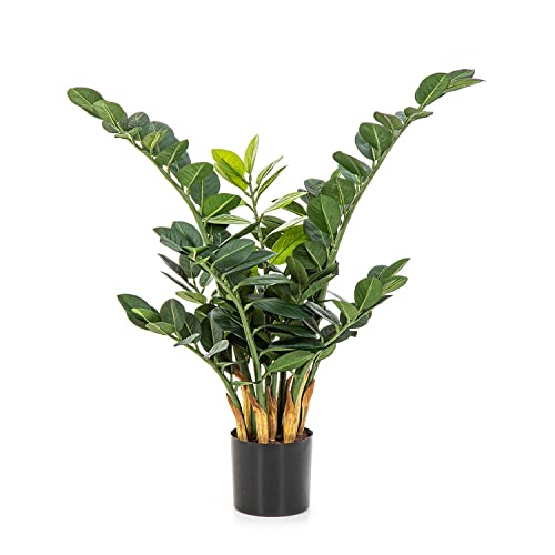 artplants.de Kunst Zamioculcas Zamiifolia AKONO, 65cm - Grünpflanze künstlich