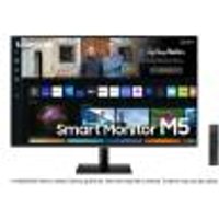 Samsung M5 Smart Monitor S32BM500EU, 32 Zoll, VA-Panel, Bildschirm mit Lautsprechern, Full HD-Auflösung, Bildwiederholrate 60 Hz, 3-seitig Fast rahmenloses Design, Smart TV Apps mit Fernbedienung