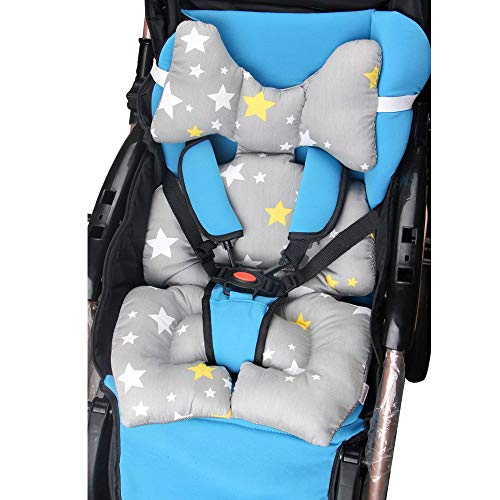 Eyand Star Baby Kopf und Körper-Auto-Sitzring Stützkissen - Bequeme Neugeborene Kinderwagen Kissen Hilfe Erstellen für Tiny Baby in Autositz, Kinderwagen, Kinderwagen, Kinderwagen